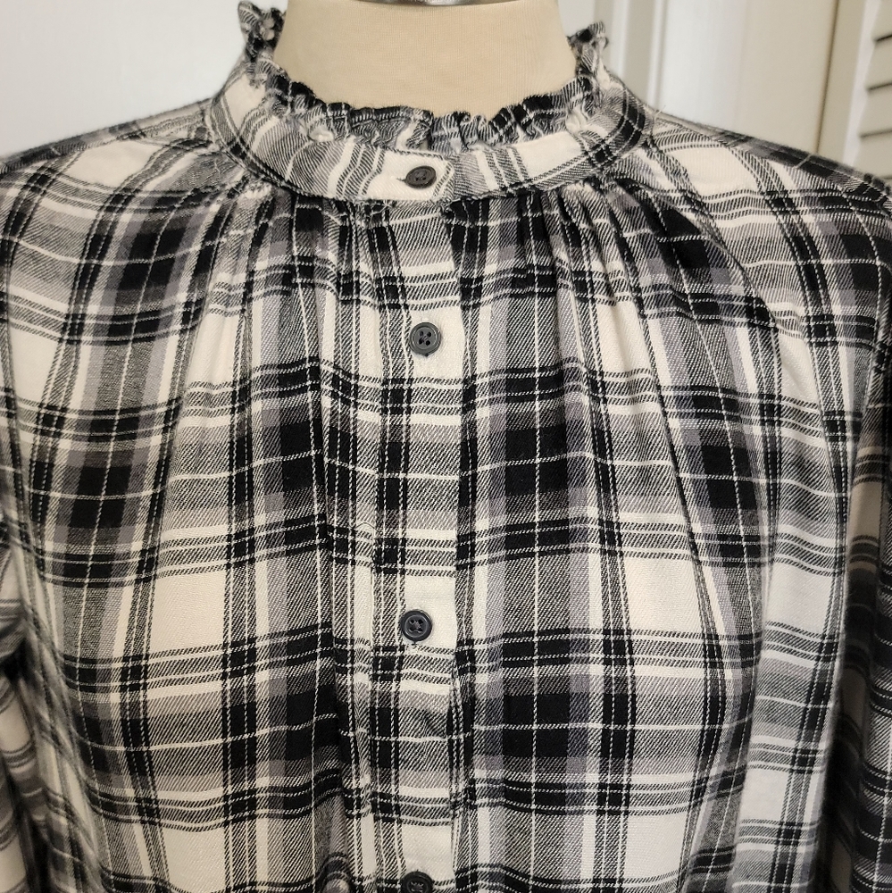 GAP FLANNEL SHIRT DRESS NWT - Picture 3 of 7